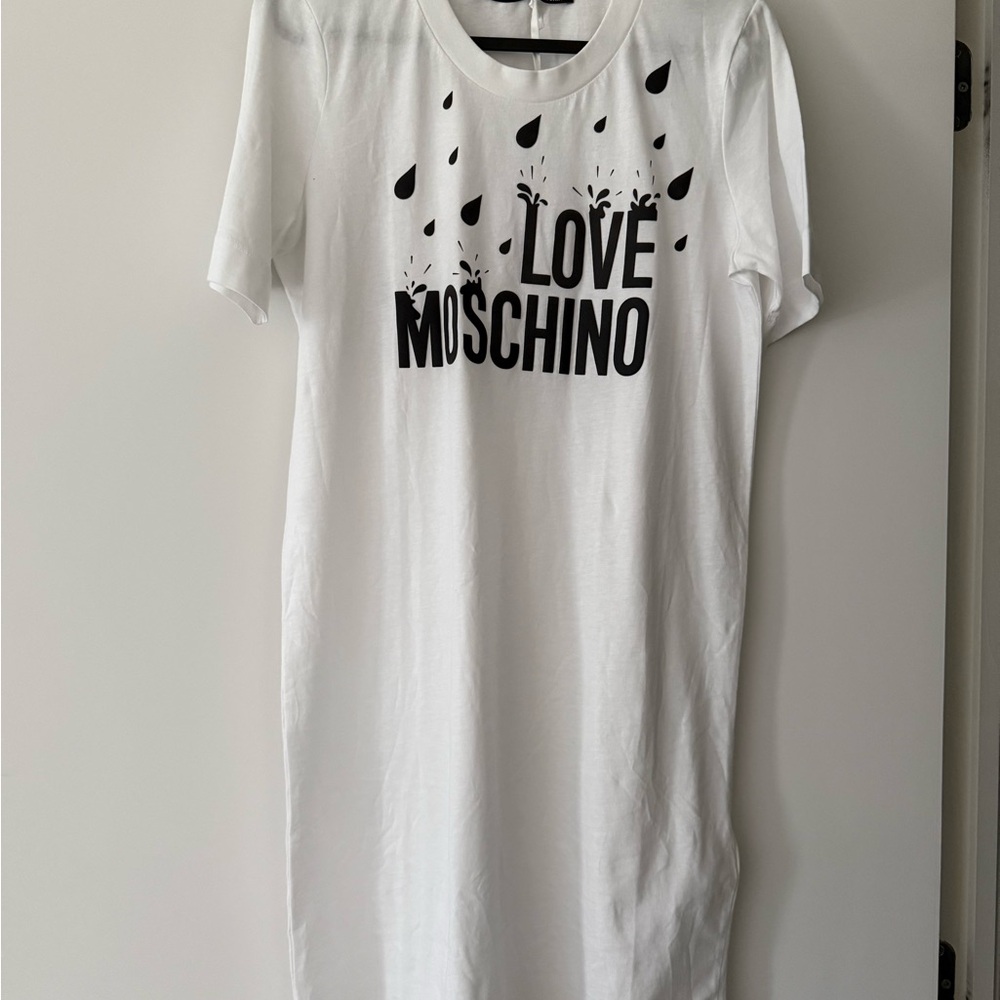 Love Moschino White and Black Dress